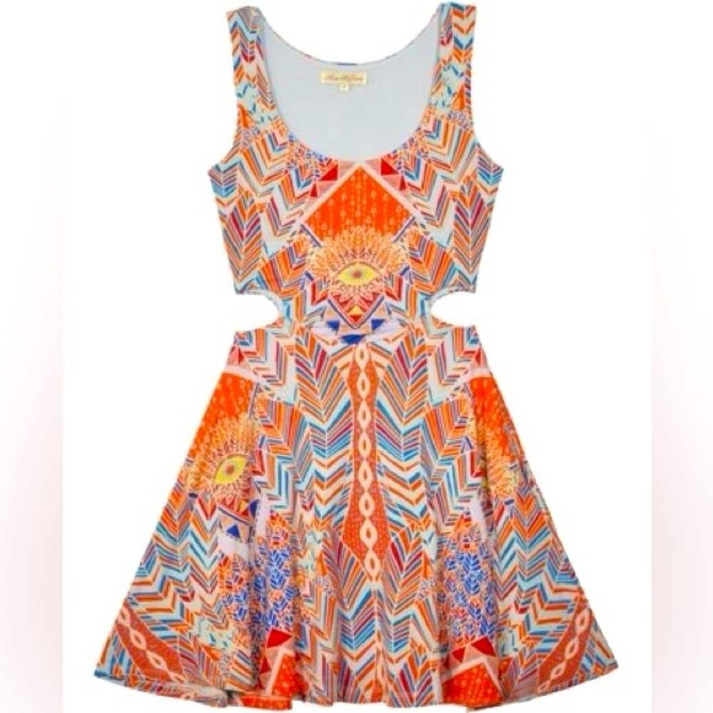 Mara Hoffman Fit & Flare Dress with waist cutouts